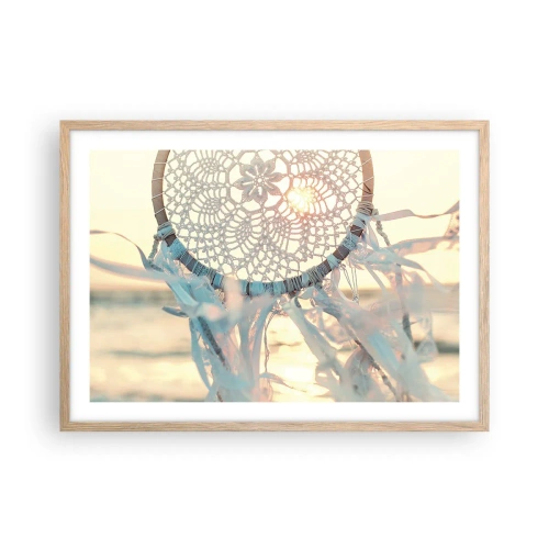 Affisch i ram av ljusek - Spetstotem - 70x50 cm