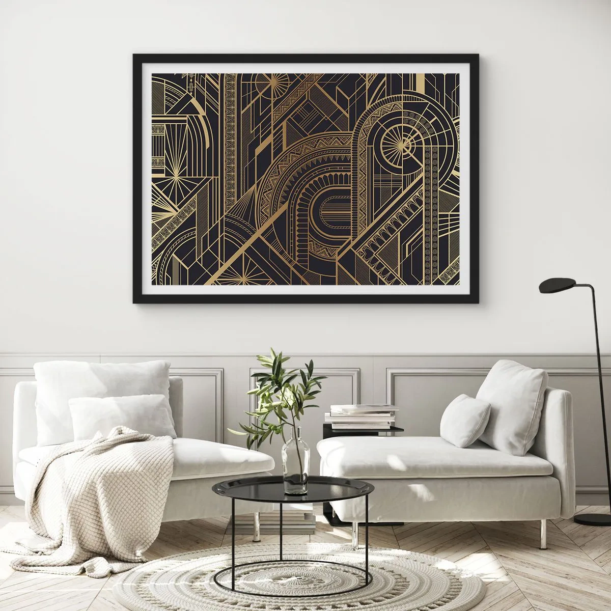 Affisch i svart ram - Koncept, idéer, planer - 70x50 cm