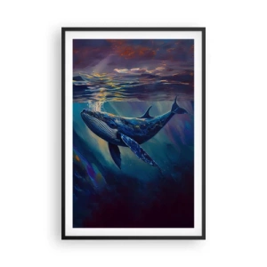 Affisch i svart ram - Välkommen till min värld - 61x91 cm