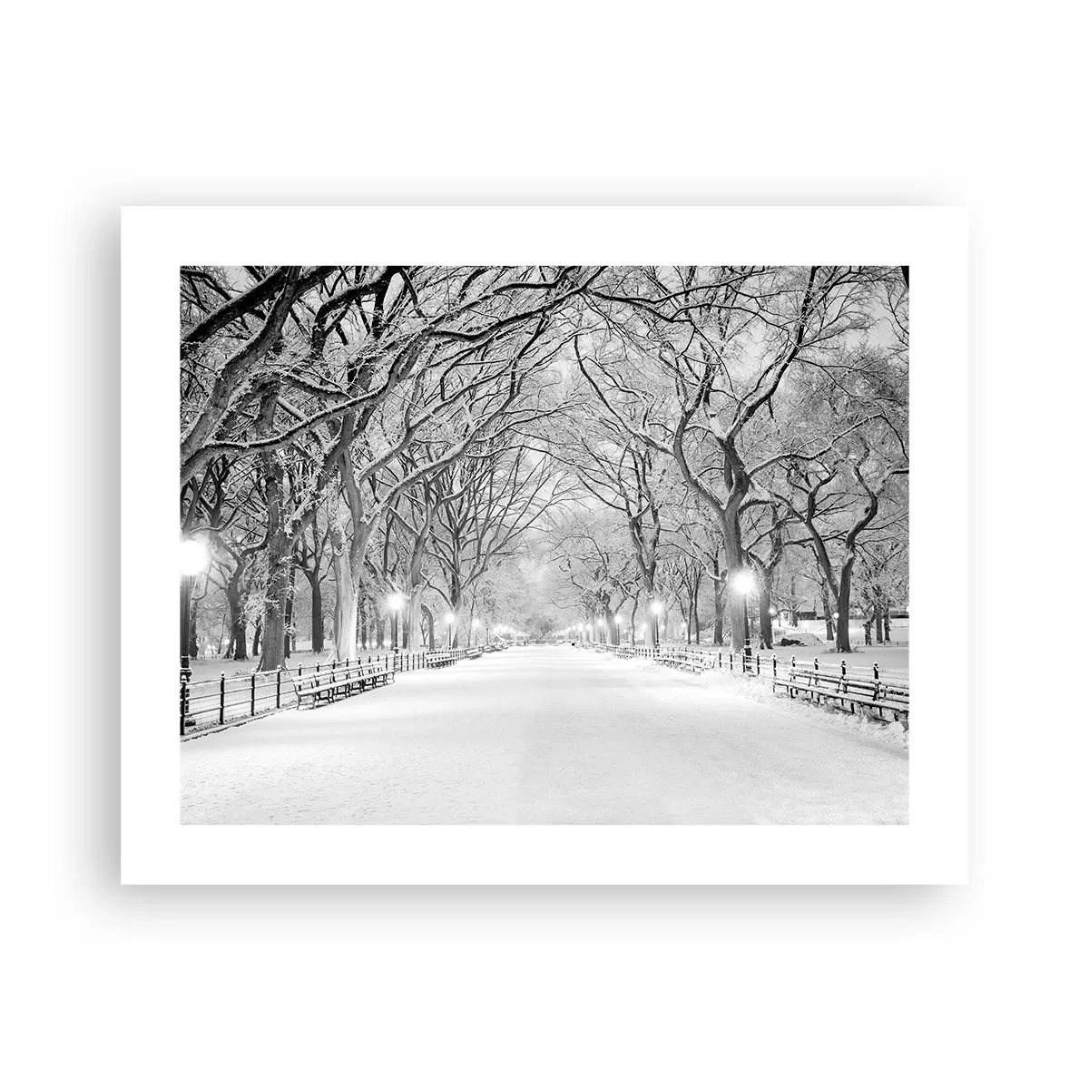 Affisch - De fyra årstiderna - vinter - 50x40 cm