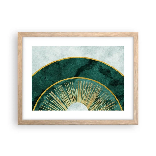 Affisch i ram av ljusek - Ett annorlunda solsystem - 40x30 cm