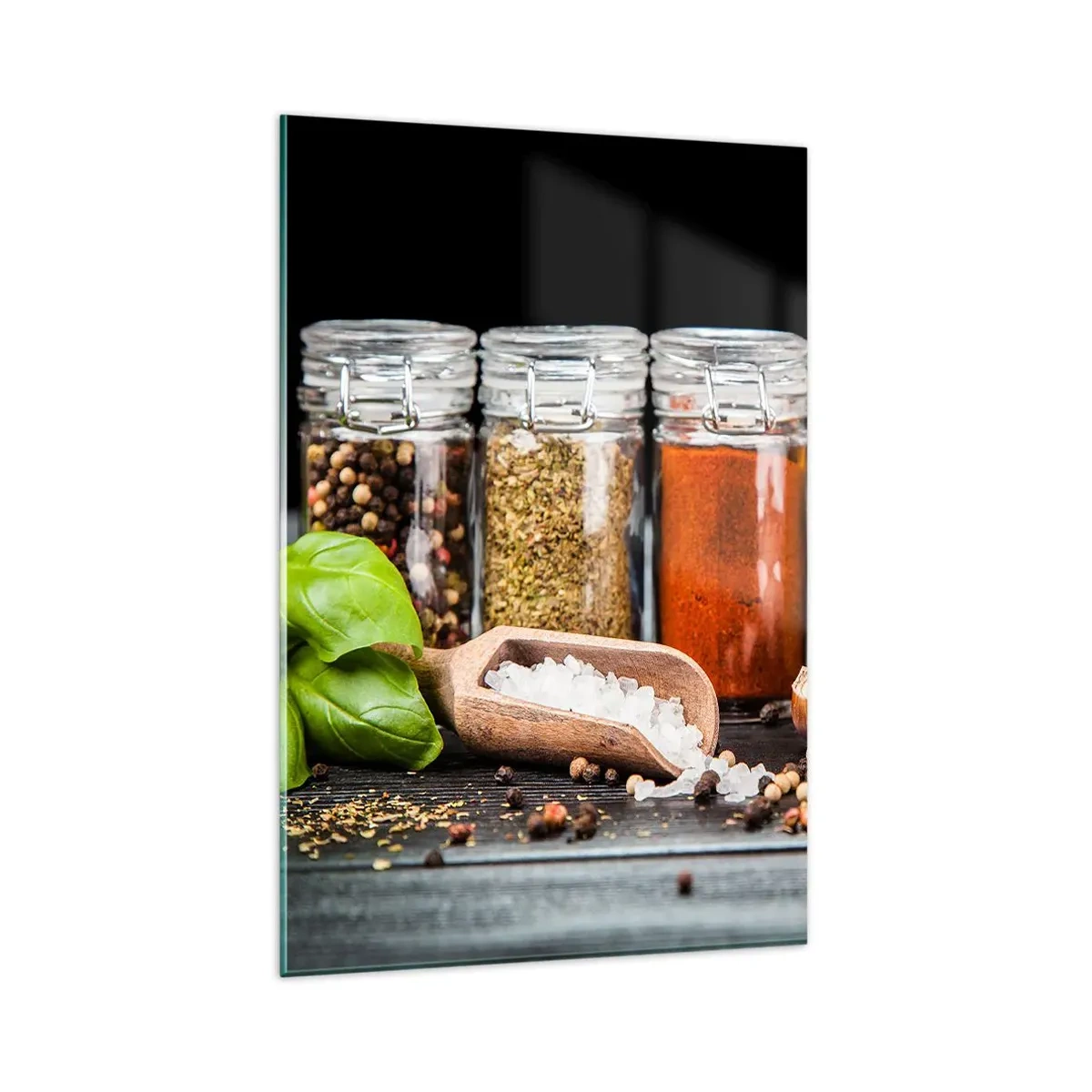 Glastavla - Bild på glas - Så att livet har smak - 80x120 cm