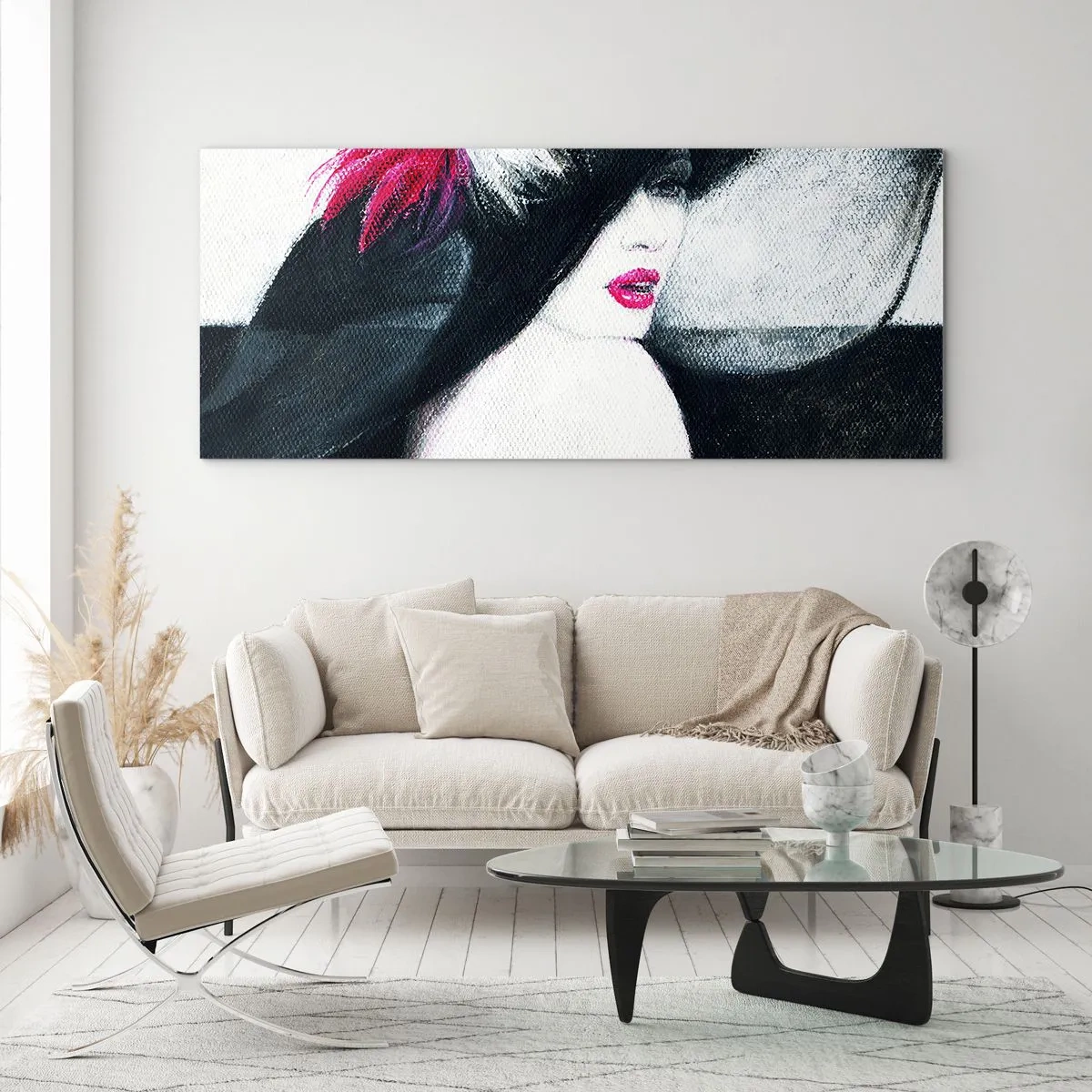 Glastavla - Bild på glas - Alltid hemlighet - 140x50 cm