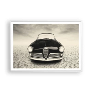 Affisch i vit ram - Hur kan man inte älska mig? - 100x70 cm