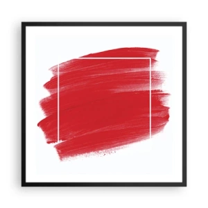 Affisch i svart ram - Utanför ramen - 60x60 cm