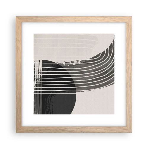 Affisch i ram av ljusek - Dit och tillbaka - 30x30 cm