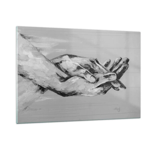 Glastavla - Bild på glas - Början... - 120x80 cm