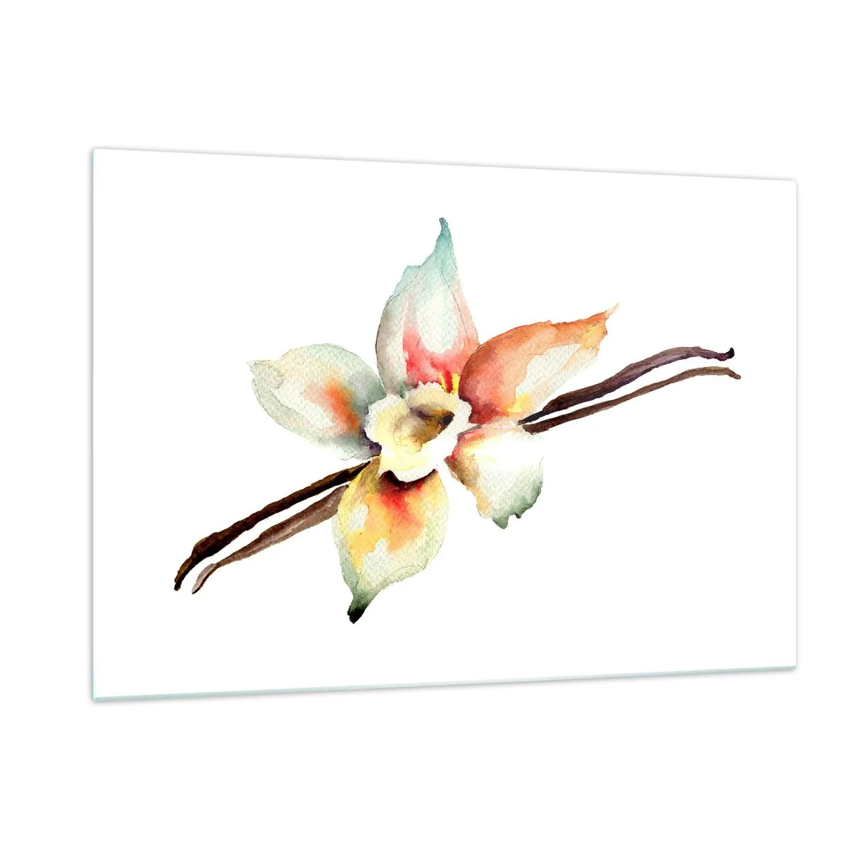 Glastavla - Bild på glas - Söt målning - 120x80 cm