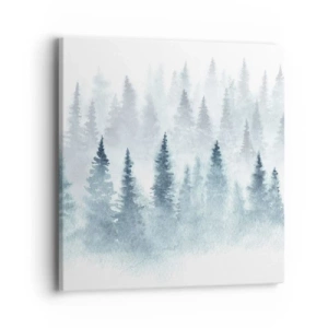 Canvastavla - Bild på duk - Insvepta i dimma - 40x40 cm