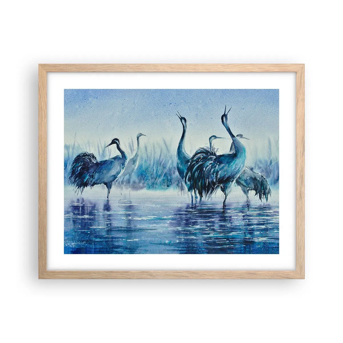 Affisch i ram av ljusek - Morgonmöte - 50x40 cm