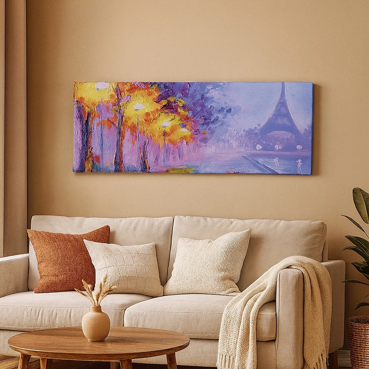 Canvastavla - Bild på duk - Drömpromenad - 30x30 cm