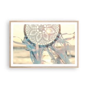 Affisch i ram av ljusek - Spetstotem - 91x61 cm