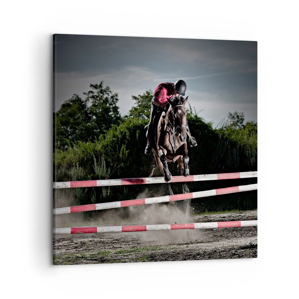 Canvastavla - Bild på duk - Tillsammans mot seger - 50x50 cm