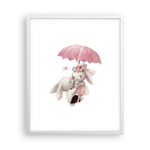 Affisch i vit ram - Det är just kärlek - 40x50 cm