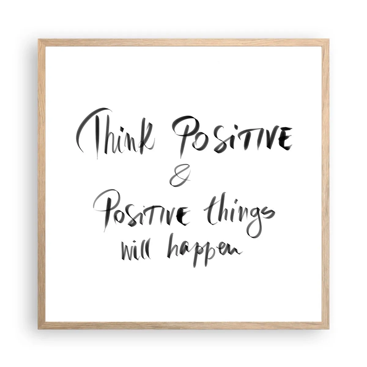 Affisch i ram av ljusek - Hur ska man leva? - 60x60 cm