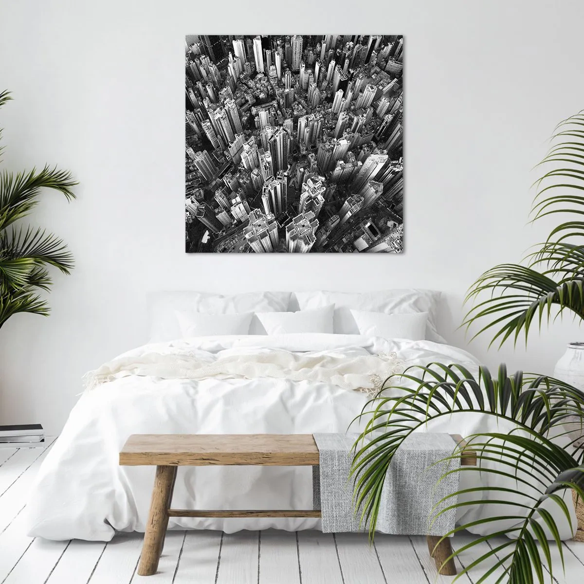 Canvastavla - Bild på duk - Hela tiden högre och högre - 60x60 cm