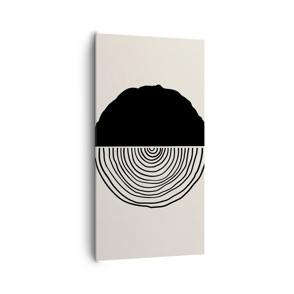 Canvastavla - Bild på duk - Hälften hälften - 65x120 cm