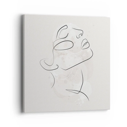 Canvastavla - Bild på duk - Drömmens kontur - 40x40 cm