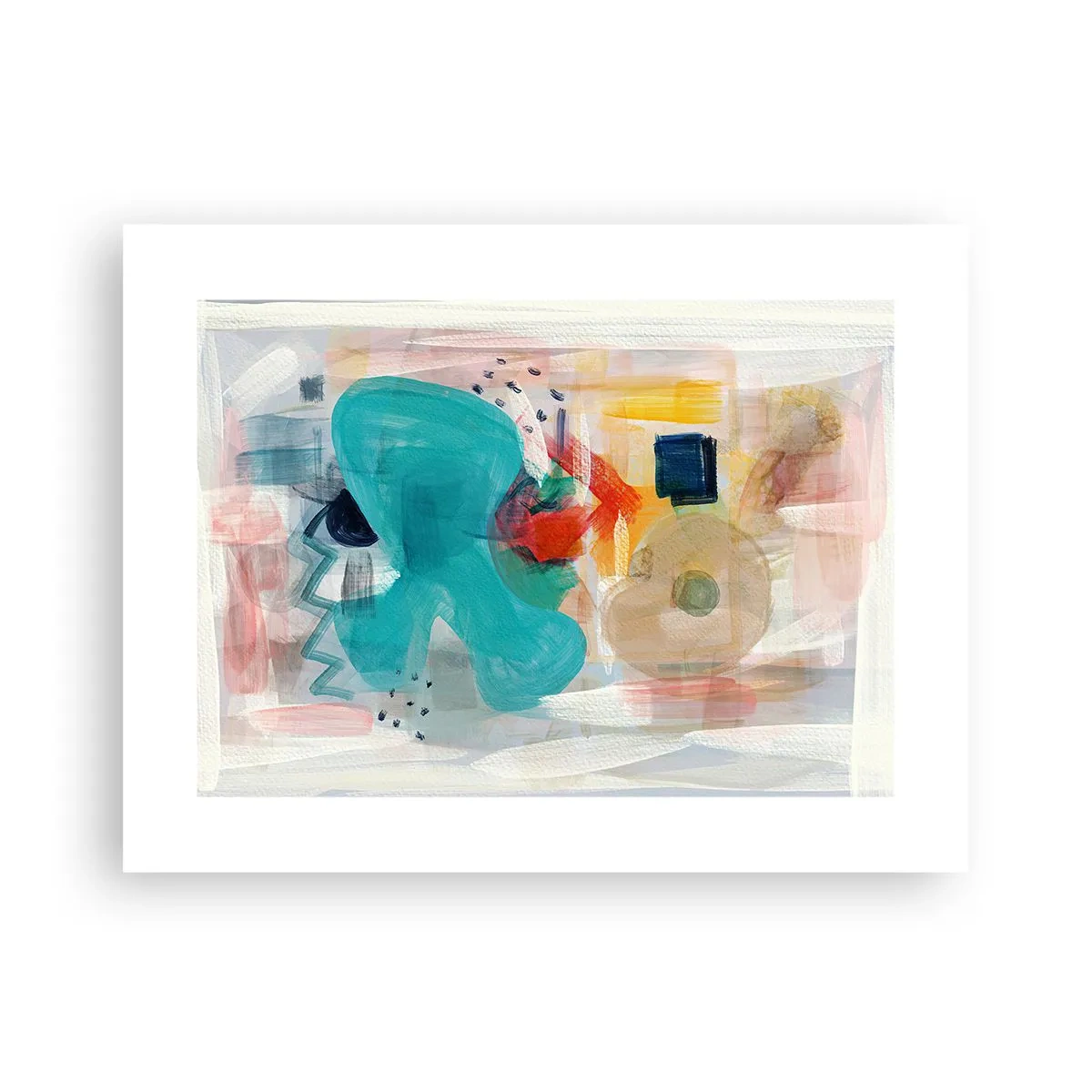 Affisch - Ett färgglatt spel - 40x30 cm