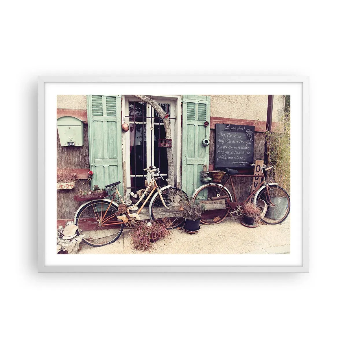 Affisch i vit ram - Länge leve provinsen - 70x50 cm