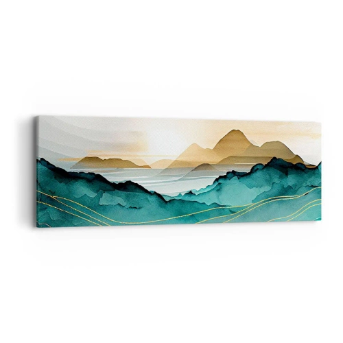 Canvastavla - Bild på duk - På gränsen till abstraktion - landskap - 90x30 cm