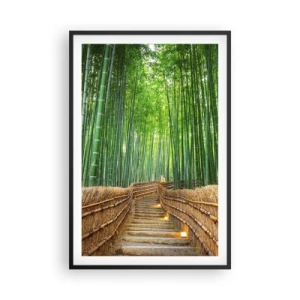 Affisch i svart ram - Asiatiska kulturens essäns - 61x91 cm