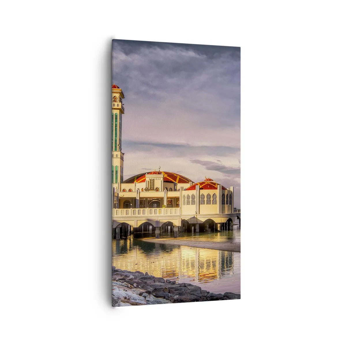 Canvastavla - Bild på duk - Naturens tempel - 65x120 cm