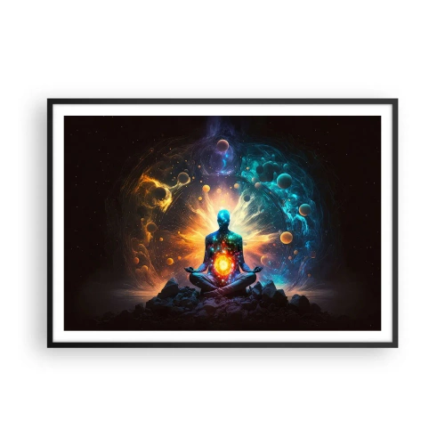 Affisch i svart ram - Kosmisk stillhet - 100x70 cm