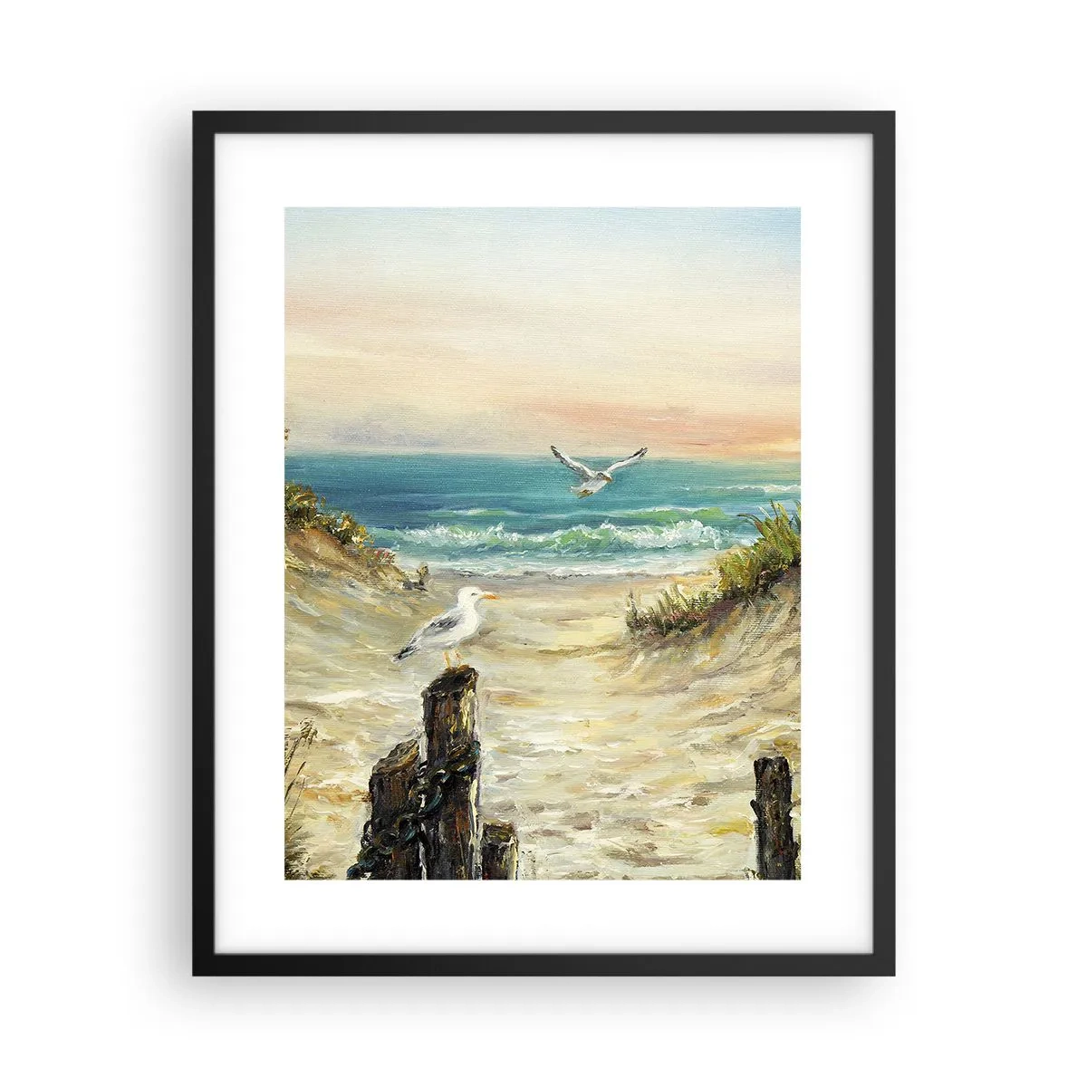 Affisch i svart ram - Vindstilla - 40x50 cm