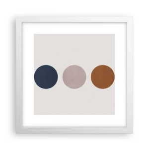 Affisch i vit ram - Perfektionens symbol - 30x30 cm