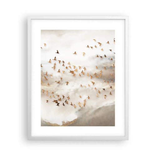 Affisch i vit ram - Det är dags... - 40x50 cm