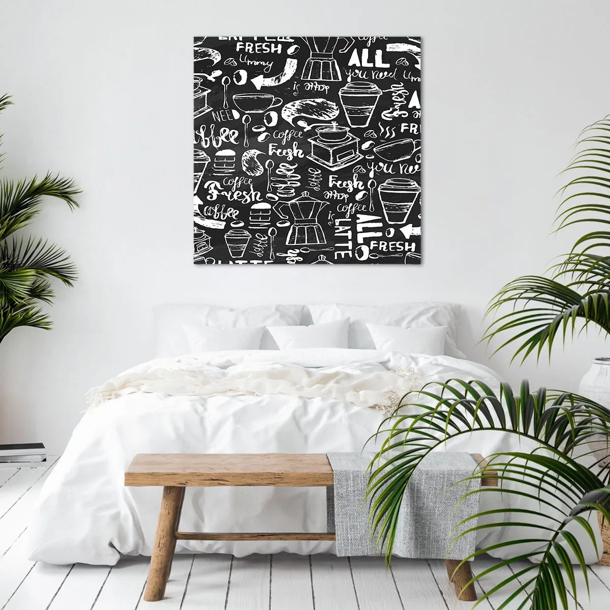 Canvastavla - Bild på duk - All you need is… - 50x50 cm