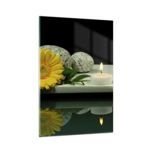 Glastavla - Bild på glas - Stilla sinnen - 80x120 cm