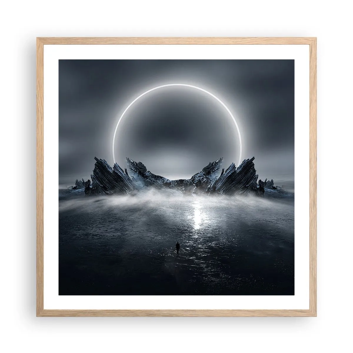 Affisch i ram av ljusek - En berättelses final - 60x60 cm