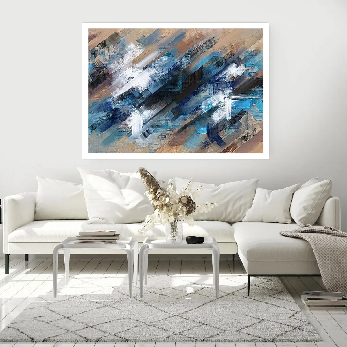 Affisch - På en blå sluttning - 70x50 cm