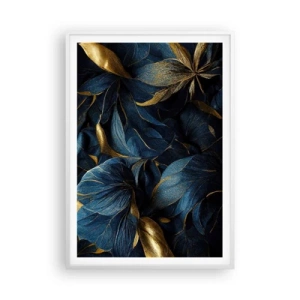 Affisch i vit ram - Fodrad med guld - 70x100 cm