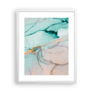 Affisch i vit ram - Formernas och färgernas dans - 40x50 cm