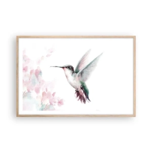 Affisch i ram av ljusek - Fångad flaxande - 91x61 cm