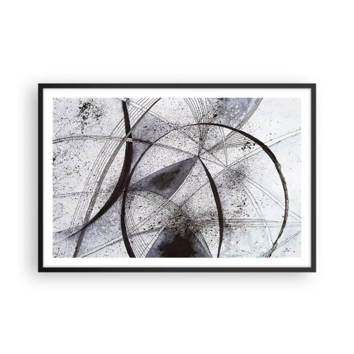 Affisch i svart ram - Futuristisk fantasi - 91x61 cm