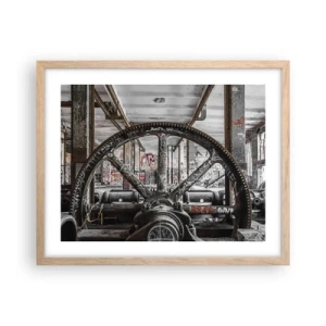 Affisch i ram av ljusek - Fabrikens hemliga liv - 50x40 cm