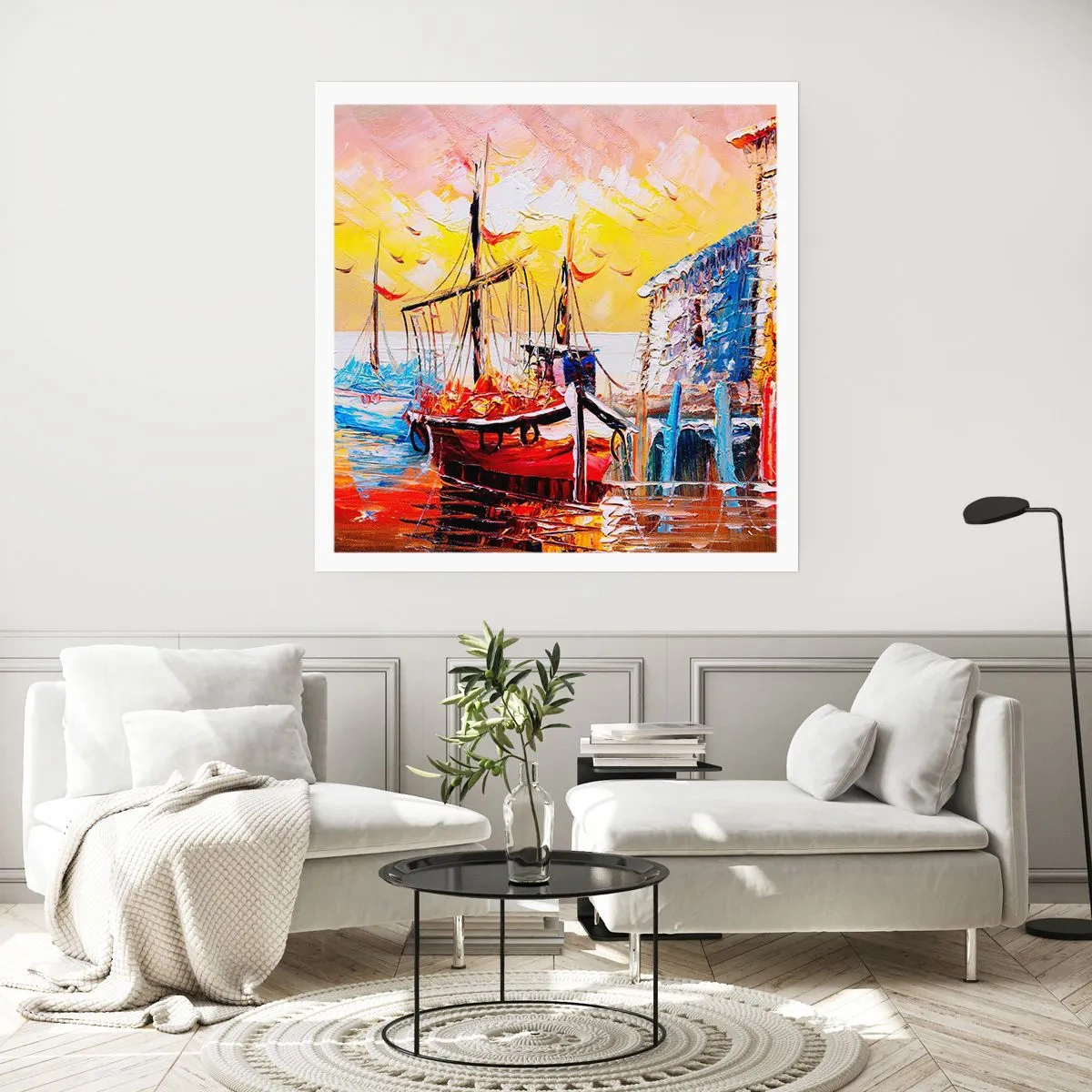 Affisch - Lycklig återresa - 60x60 cm