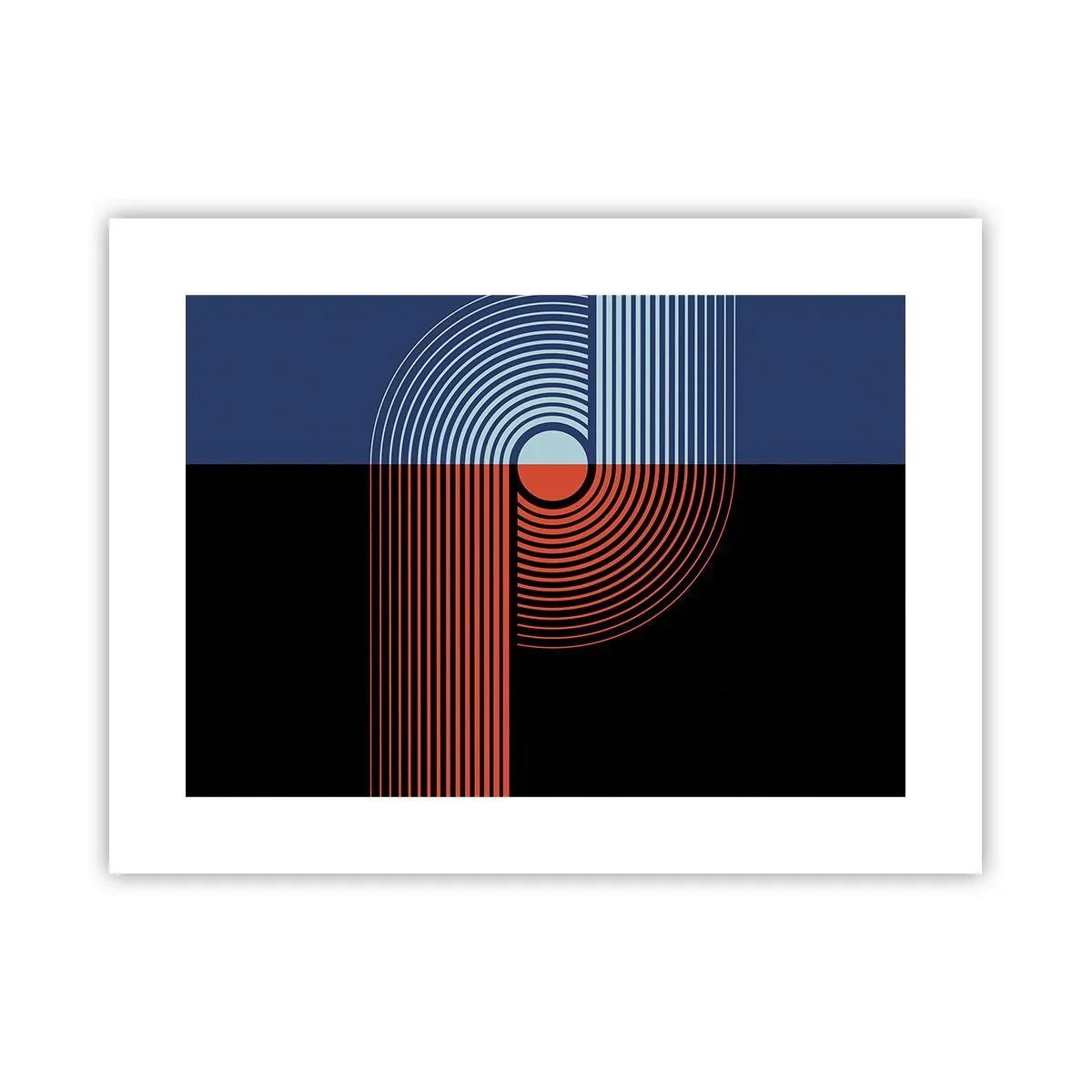 Affisch - I en geometrisk kläm - 40x30 cm