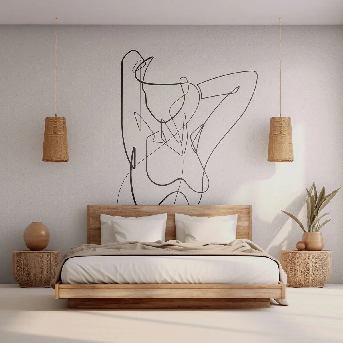 Fototapet Premium Sand - Hurdan du är... - Abstraktion, Kvinnans kropp, Grafik - 350x256 cm