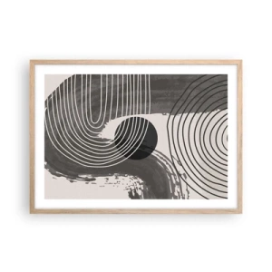 Affisch i ram av ljusek - Ovalen vinner - 70x50 cm