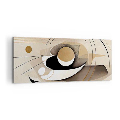 Canvastavla - Bild på duk - Komposition: essensen av saker och ting - 100x40 cm