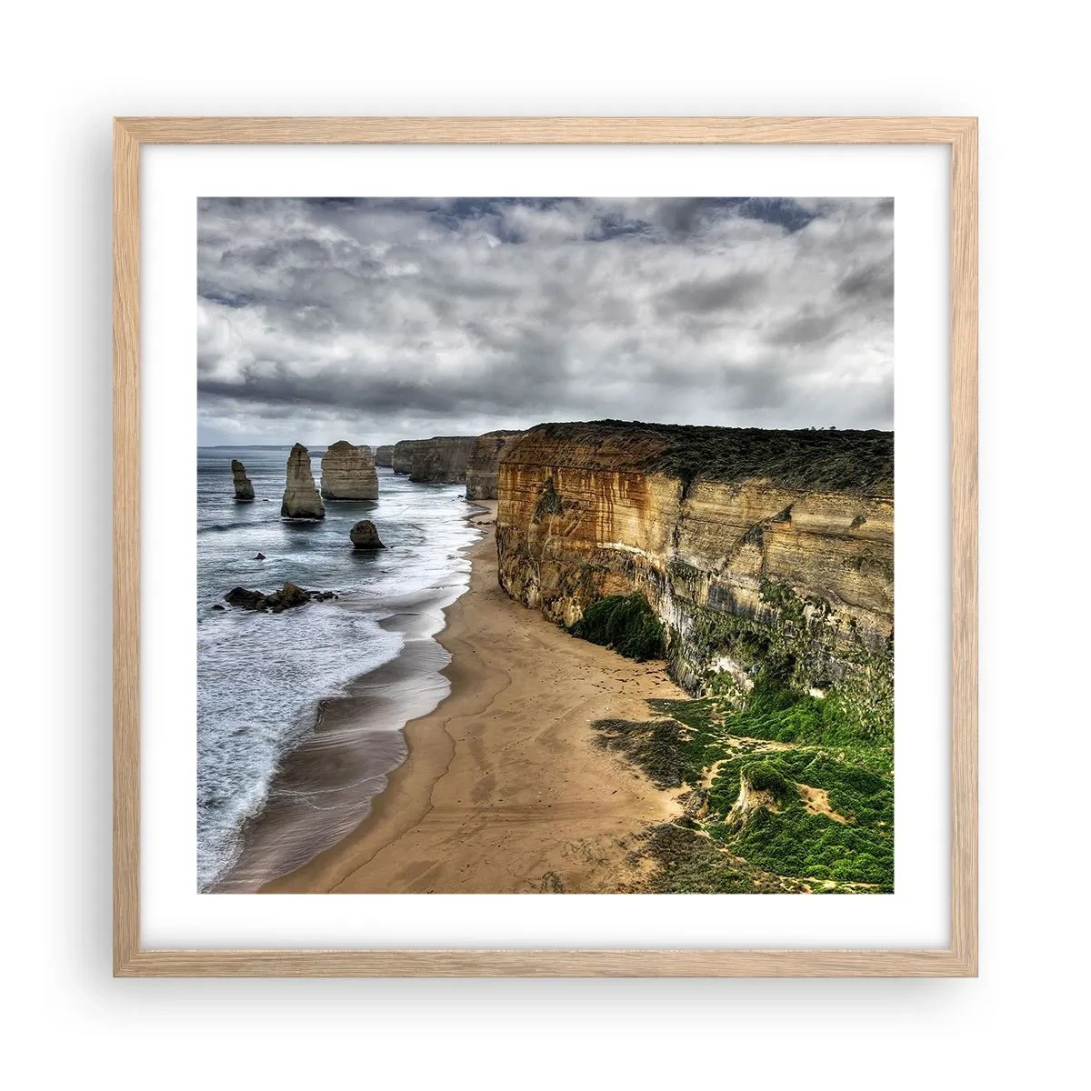 Affisch i ram av ljusek - Rå skönhet - 50x50 cm