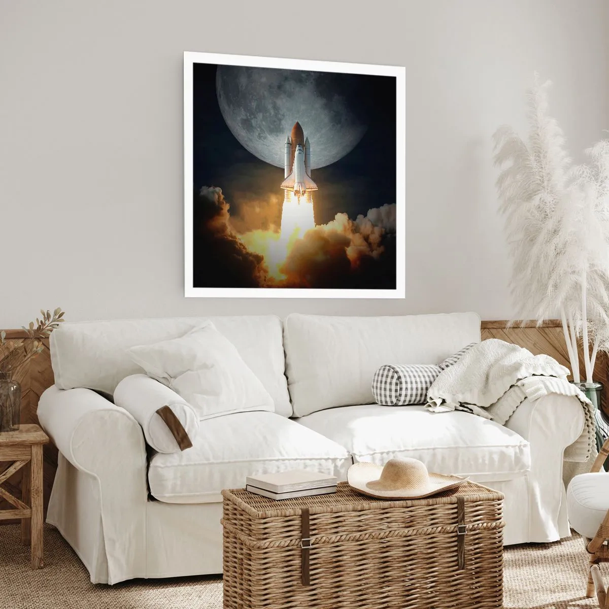 Affisch - Början på ett utomjordiskt äventyr - 40x40 cm