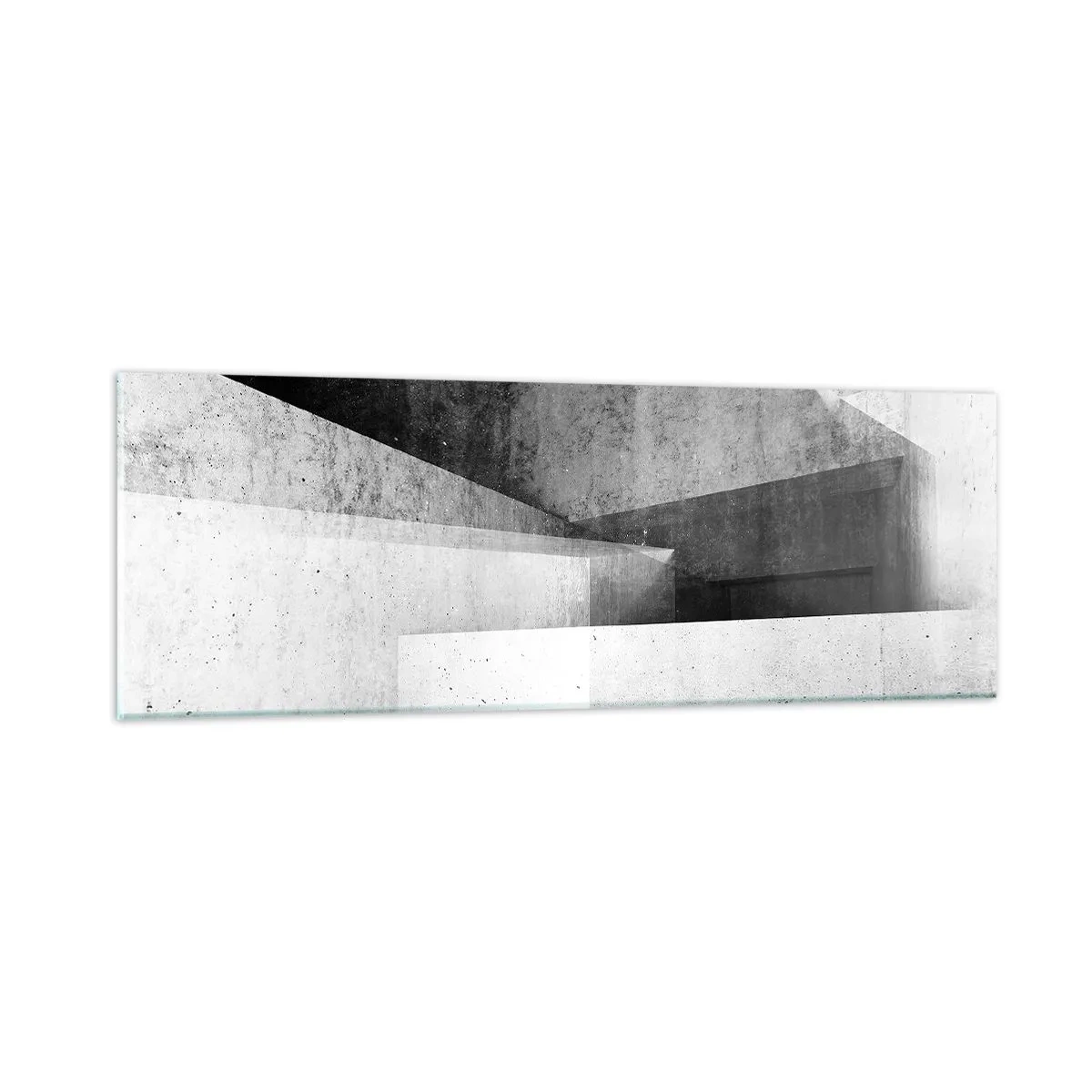Glastavla - Bild på glas - Rummets struktur - 90x30 cm