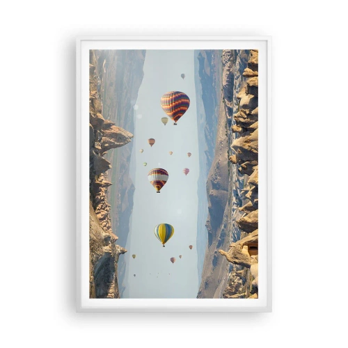 Affisch i vit ram - Här är allt möjligt - 70x100 cm