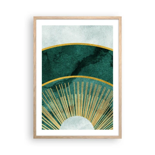 Affisch i ram av ljusek - Ett annorlunda solsystem - 50x70 cm